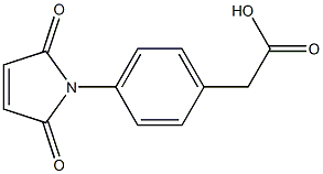 [4-(2,5-dioxo-2,5-dihydro-1H-pyrrol-1-yl)phenyl]acetic acid Struktur