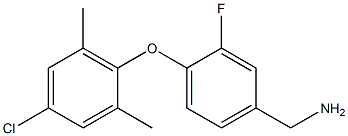 [4-(4-chloro-2,6-dimethylphenoxy)-3-fluorophenyl]methanamine Struktur