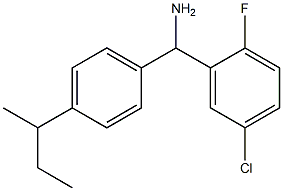 [4-(butan-2-yl)phenyl](5-chloro-2-fluorophenyl)methanamine Struktur