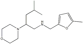 [4-methyl-2-(morpholin-4-yl)pentyl][(5-methylfuran-2-yl)methyl]amine Struktur