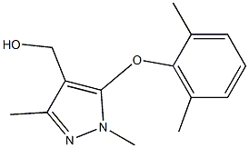 [5-(2,6-dimethylphenoxy)-1,3-dimethyl-1H-pyrazol-4-yl]methanol Struktur