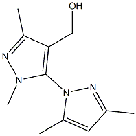 [5-(3,5-dimethyl-1H-pyrazol-1-yl)-1,3-dimethyl-1H-pyrazol-4-yl]methanol Struktur