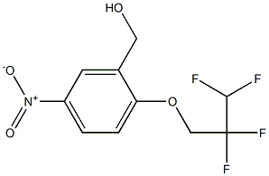 [5-nitro-2-(2,2,3,3-tetrafluoropropoxy)phenyl]methanol Struktur