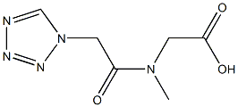 [methyl(1H-tetrazol-1-ylacetyl)amino]acetic acid Struktur