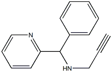 [phenyl(pyridin-2-yl)methyl](prop-2-yn-1-yl)amine Struktur