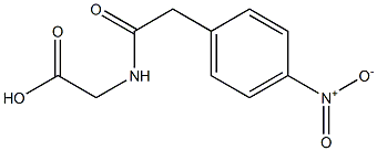 {[(4-nitrophenyl)acetyl]amino}acetic acid Struktur