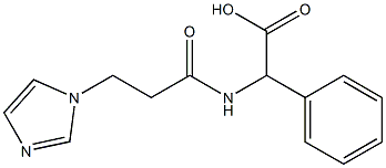 {[3-(1H-imidazol-1-yl)propanoyl]amino}(phenyl)acetic acid Struktur