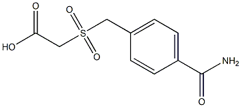 {[4-(aminocarbonyl)benzyl]sulfonyl}acetic acid Struktur