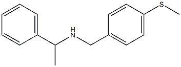 {[4-(methylsulfanyl)phenyl]methyl}(1-phenylethyl)amine Struktur