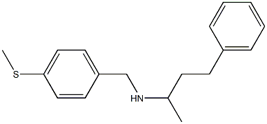 {[4-(methylsulfanyl)phenyl]methyl}(4-phenylbutan-2-yl)amine Struktur