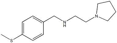 {[4-(methylsulfanyl)phenyl]methyl}[2-(pyrrolidin-1-yl)ethyl]amine Struktur