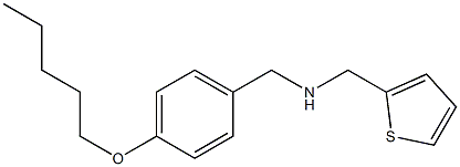 {[4-(pentyloxy)phenyl]methyl}(thiophen-2-ylmethyl)amine Struktur