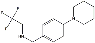 {[4-(piperidin-1-yl)phenyl]methyl}(2,2,2-trifluoroethyl)amine Struktur