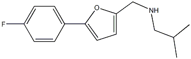 {[5-(4-fluorophenyl)furan-2-yl]methyl}(2-methylpropyl)amine Struktur