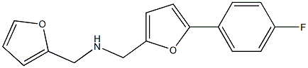 {[5-(4-fluorophenyl)furan-2-yl]methyl}(furan-2-ylmethyl)amine Struktur