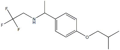 {1-[4-(2-methylpropoxy)phenyl]ethyl}(2,2,2-trifluoroethyl)amine Struktur