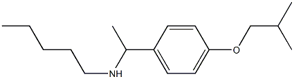 {1-[4-(2-methylpropoxy)phenyl]ethyl}(pentyl)amine Struktur