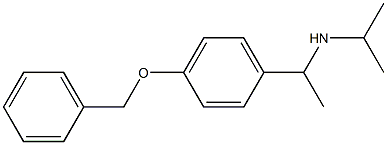 {1-[4-(benzyloxy)phenyl]ethyl}(propan-2-yl)amine Struktur