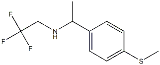 {1-[4-(methylsulfanyl)phenyl]ethyl}(2,2,2-trifluoroethyl)amine Struktur