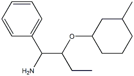 {1-amino-2-[(3-methylcyclohexyl)oxy]butyl}benzene Struktur