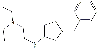 {2-[(1-benzylpyrrolidin-3-yl)amino]ethyl}diethylamine Struktur