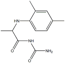 {2-[(2,4-dimethylphenyl)amino]propanoyl}urea Struktur