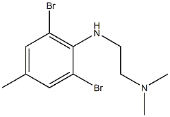 {2-[(2,6-dibromo-4-methylphenyl)amino]ethyl}dimethylamine Struktur