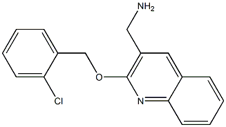 {2-[(2-chlorophenyl)methoxy]quinolin-3-yl}methanamine Struktur