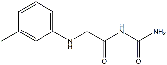 {2-[(3-methylphenyl)amino]acetyl}urea Struktur