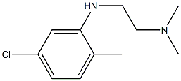 {2-[(5-chloro-2-methylphenyl)amino]ethyl}dimethylamine Struktur