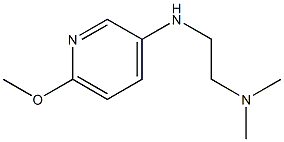 {2-[(6-methoxypyridin-3-yl)amino]ethyl}dimethylamine Struktur