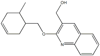 {2-[(6-methylcyclohex-3-en-1-yl)methoxy]quinolin-3-yl}methanol Struktur