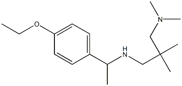 {2-[(dimethylamino)methyl]-2-methylpropyl}[1-(4-ethoxyphenyl)ethyl]amine Struktur