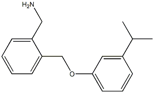 {2-[3-(propan-2-yl)phenoxymethyl]phenyl}methanamine Struktur