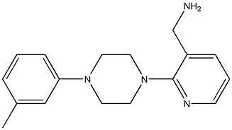 {2-[4-(3-methylphenyl)piperazin-1-yl]pyridin-3-yl}methanamine Struktur