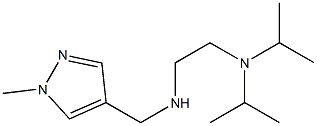 {2-[bis(propan-2-yl)amino]ethyl}[(1-methyl-1H-pyrazol-4-yl)methyl]amine Struktur