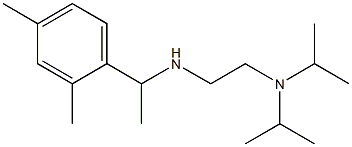 {2-[bis(propan-2-yl)amino]ethyl}[1-(2,4-dimethylphenyl)ethyl]amine Struktur