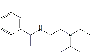 {2-[bis(propan-2-yl)amino]ethyl}[1-(2,5-dimethylphenyl)ethyl]amine Struktur