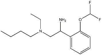 {2-amino-2-[2-(difluoromethoxy)phenyl]ethyl}(butyl)ethylamine Struktur