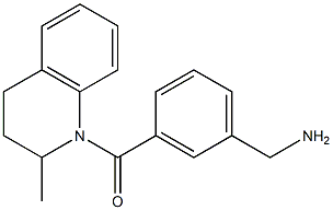 {3-[(2-methyl-1,2,3,4-tetrahydroquinolin-1-yl)carbonyl]phenyl}methanamine Struktur