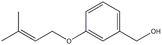 {3-[(3-methylbut-2-en-1-yl)oxy]phenyl}methanol Struktur