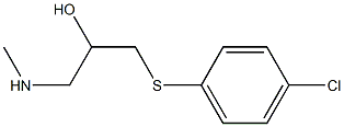 {3-[(4-chlorophenyl)sulfanyl]-2-hydroxypropyl}(methyl)amine Struktur