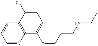 {3-[(5-chloroquinolin-8-yl)oxy]propyl}(ethyl)amine Struktur