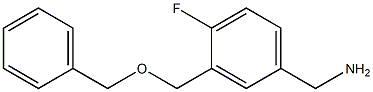 {3-[(benzyloxy)methyl]-4-fluorophenyl}methanamine Struktur