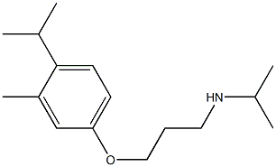 {3-[3-methyl-4-(propan-2-yl)phenoxy]propyl}(propan-2-yl)amine Struktur