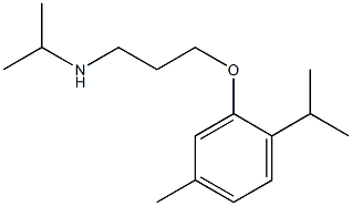 {3-[5-methyl-2-(propan-2-yl)phenoxy]propyl}(propan-2-yl)amine Struktur