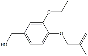 {3-ethoxy-4-[(2-methylprop-2-en-1-yl)oxy]phenyl}methanol Struktur