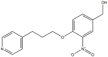 {3-nitro-4-[3-(pyridin-4-yl)propoxy]phenyl}methanol Struktur