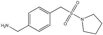 {4-[(pyrrolidine-1-sulfonyl)methyl]phenyl}methanamine Struktur