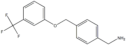 {4-[3-(trifluoromethyl)phenoxymethyl]phenyl}methanamine Struktur